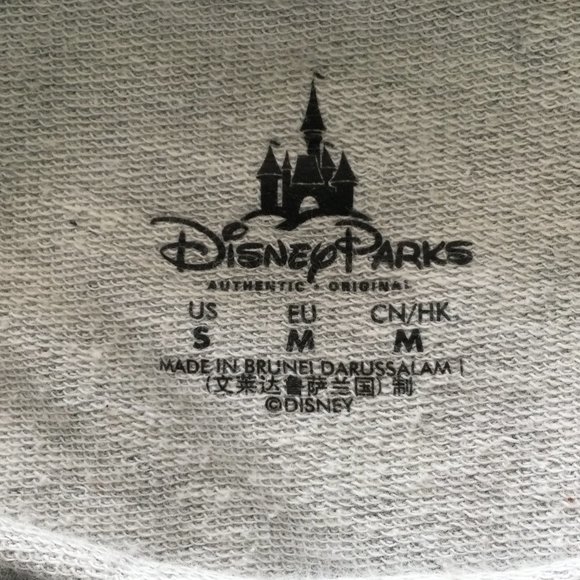 Disney Parks Minnie Bow Gray cut-out SweatShirt S - Picture 6 of 8